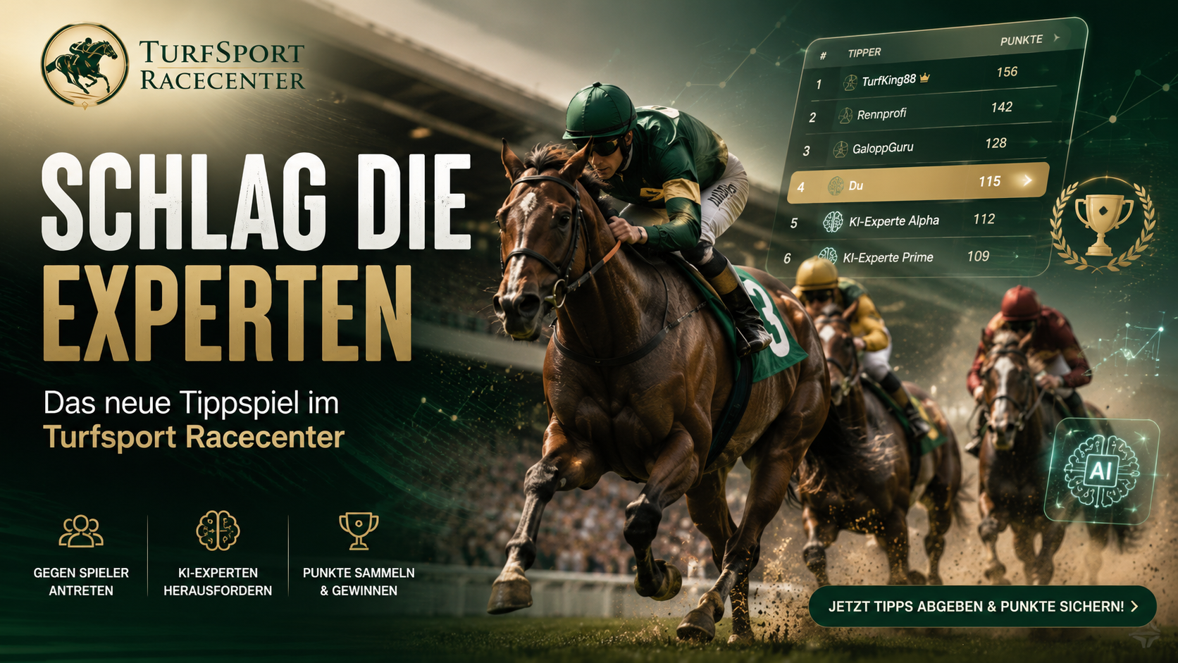 Schlag die Experten: Das neue Turfsport-Tippspiel ist da